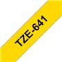 Fita Laminada 18mmx8mts Amarelo/Preto