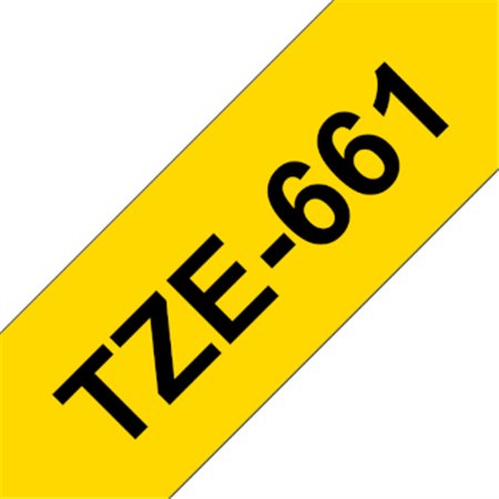 Fita Laminada 36mmx8mts Amarelo/Preto