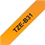 Fita Laminada 12mmx5mts Fluorescente Laranja/Preto