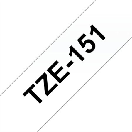 Fita Laminada 24mmx8mts Transparente/Preto
