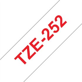Fita Laminada 24mmx8mts Branco/Vermelho