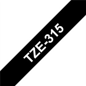 Fita Laminada 06mmx8mts Preto/Branco