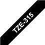 Fita Laminada 06mmx8mts Preto/Branco