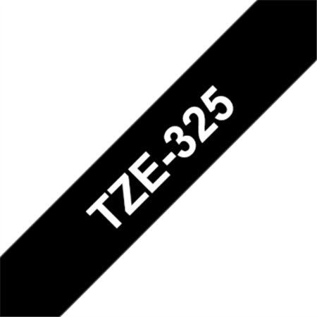 Fita Laminada 09mmx8mts Preto/Branco
