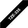 Fita Laminada 12mmx8mts Preto/Branco