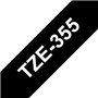 Fita Laminada 24mmx8mts Preto/Branco