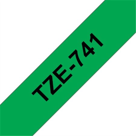 Fita Laminada 18mmx8mts Verde/Preto