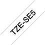 Fita Laminada Segurança 24mmx8mts Branco/Preto