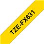 Fita Laminada Flexivel 12mmx8mts Amarelo/Preto