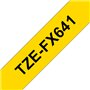 Fita Laminada Flexivel 18mmx8mts Amarelo/Preto