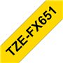 Fita Laminada Flexivel 24mmx8mts Amarelo/Preto