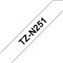 Fita Não Laminada 24mmx8mts Branco/Preto