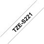 Fita Laminada SuperAdesiva 09mmx8mts Branco/Preto