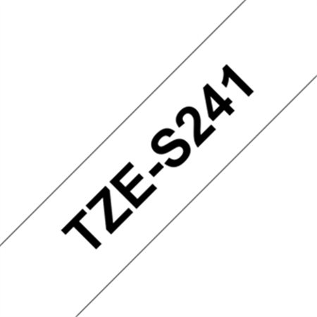 Fita Laminada SuperAdesiva 18mmx8mts Branco/Preto