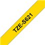 Fita Laminada SuperAdesiva 09mmx8mts Amarelo/Preto