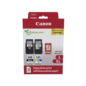 Pack Tinteiros Canon 540L/541XL Preto/Cor + Papel 5224B012