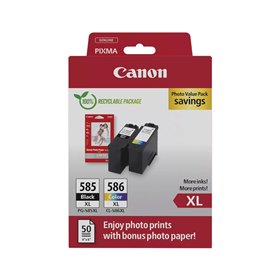 Pack Tinteiros Canon 585XL/586XL Preto/Color 6204C005