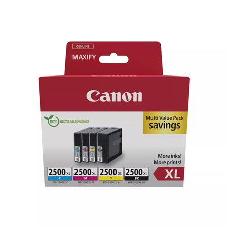Pack Tinteiros Canon 2500XL 4 Cores 9254B010