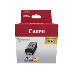 Pack Tinteiros Canon 521 3 Cores 2934B010 9ml