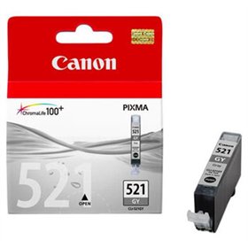 Tinteiro Canon 521 Cinzento 2937B001 9ml 1370 Pág.