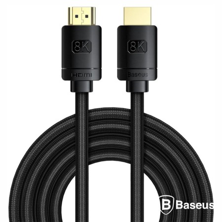 Cabo Hdmi Macho / Hdmi Macho Preto 8K 3M Baseus