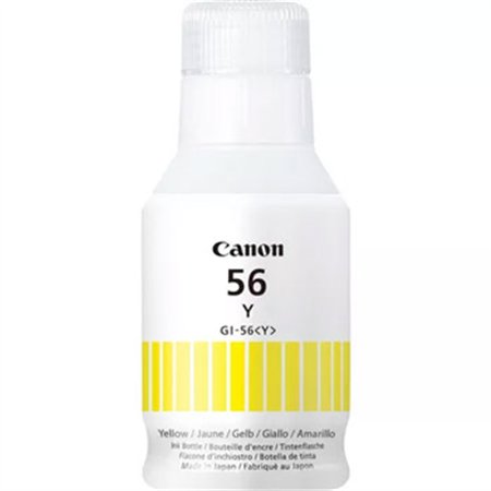 Tinteiro Canon GI-56Y Amarelo 4432C001 135ml 14000 Pág.