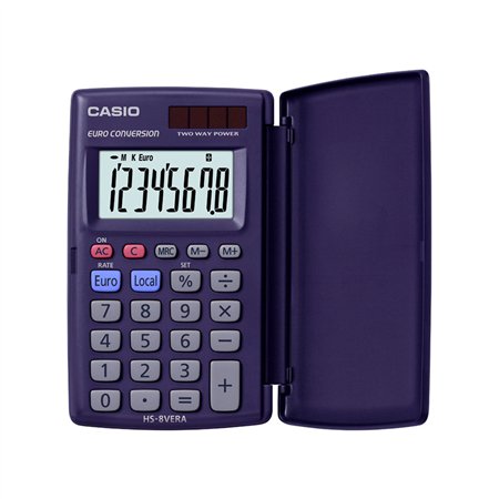 Calculadora de Bolso Casio HS8VERA 8 Digitos Azul