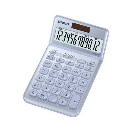 Calculadora Secretária Casio JW200SCBU Azul Claro 12 Dígitos