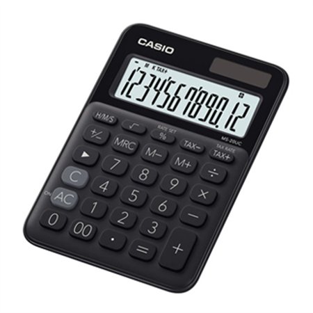 Calculadora Secretária Casio MS20UCBK Preto 12 Dígitos