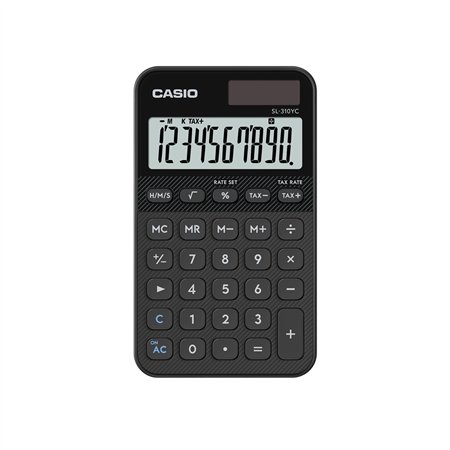 Calculadora de Bolso Casio SL310YCBK Preto 10 Digitos