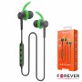 Auscultadores Bluetooth S/ Fios Mic Verde 4Sport Forever
