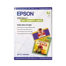 Papel A4 167g Autocolante Photo InkJet 10 Folhas
