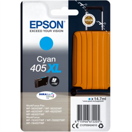 Tinteiro Epson 405XL Azul C13T05H24010 14,7ml 1100 Pág.