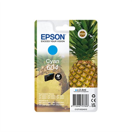 Tinteiro Epson 604 Azul C13T10G24010 2,4ml 130 Pág.