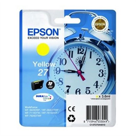 Tinteiro Epson 27 Amarelo C13T27044010 3,6ml