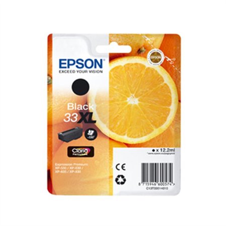 Tinteiro Epson 33XL Preto C13T33514010 12,2ml 530 Pág.