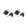 Cadeado 23mm Preto com Chaves Pack 2un