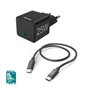 Carregador USB-C PD 25W Rápido Cabo 1,5m Preto