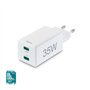 Carregador USB-C 2 Portas 35W Rápido Branco