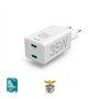 Carregador USB-C 2 Portas PD/QC 35W Rápido Benfica Branco