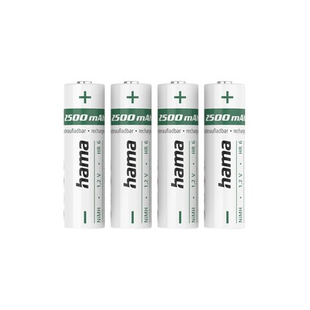 Pilhas Recarregáveis AA 1.2V 2500mAh Hama 4un