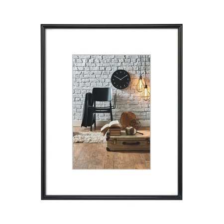 Moldura Plástico 21x29,7cm Sevilla Preto