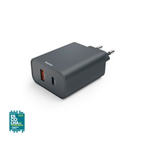 Carregador USB-A + USB-C PD 45W Rápido Cinza
