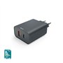 Carregador USB-A + USB-C PD 45W Rápido Cinza