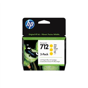 Pack Tinteiros HP 712 Amarelo 3ED79A 29ml 3un