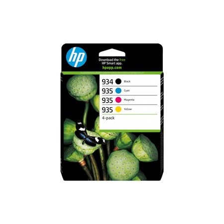 Pack Tinteiros HP 934/935 Preto/Cor 6ZC72A 10ml/4.5ml