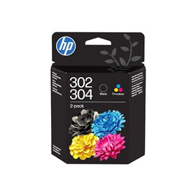 Pack 2 Tinteiros HP 302/304 Preto/Cor B82L1A