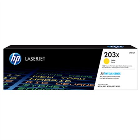 Toner HP 203X Amarelo CF542X 2500 Pág.