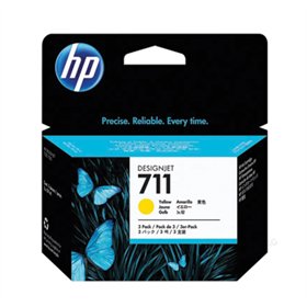 Pack Tinteiros HP 711 Amarelo CZ136A 29ml 3un