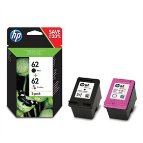 Pack Tinteiros HP 62 Preto/Cor N9J71AE